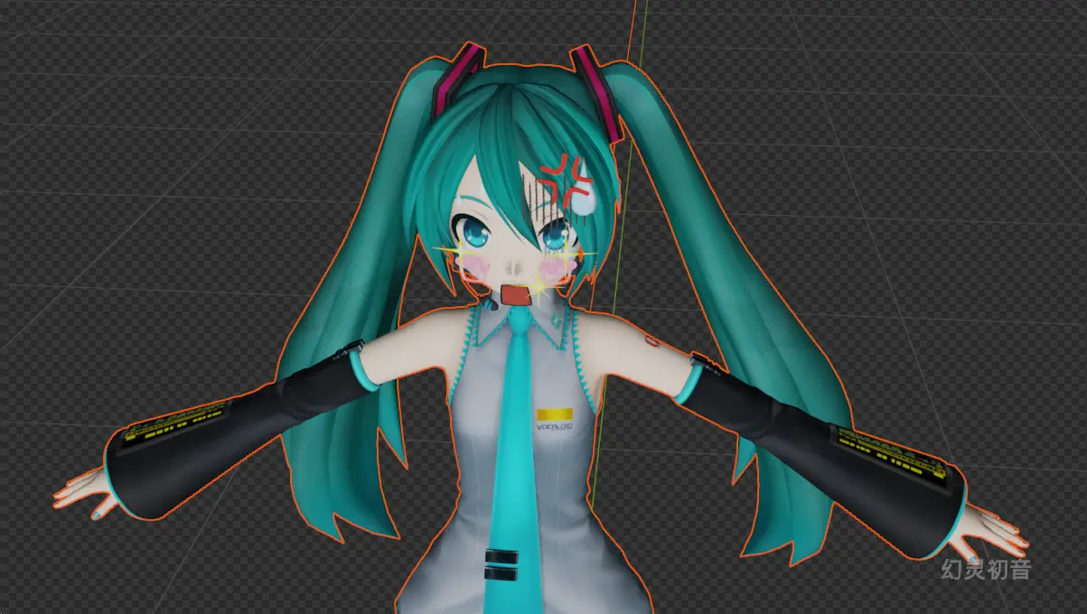 Blender 导入 MMD 模型表情关不掉的问题 的封面